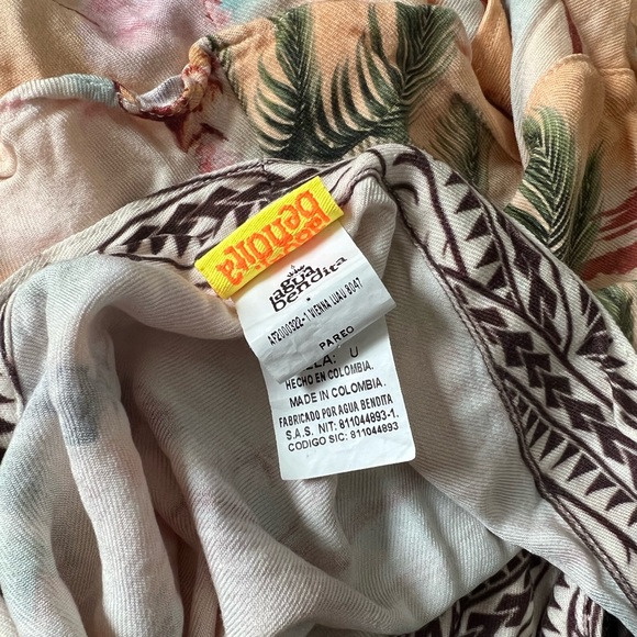 AGUA BENDITA SKIRT Wrap Vienna Luau Mini ONE SIZE Cover Up - Picture 4 of 6